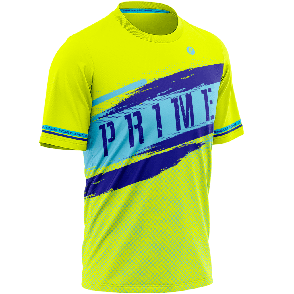 Bullpadel Ropa Hombre Kit Maglia Calzoncini Fluo Padel T-Shirt